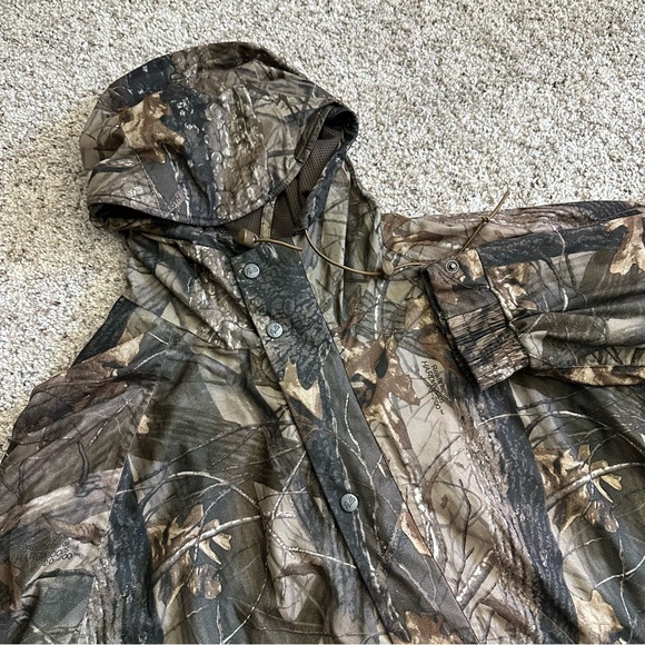 Pella Other - Pella Realtree Hardwoods Camo Full Zip Jacket Vintage Mens Size 2X REG Mesh Line